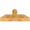 Ekena Millwork Portland Rough Sawn Timber Gable Bracket, Western Red Cedar, 36"W x 16"H x 6"D x 6"F, 11/12 Pitch GBW036X16X0606POR00RWR - alternate 5
